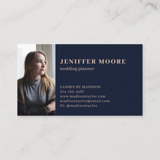 プロフェッショナルミニマルエレガントリストプレーンスクリプト 名刺 (裏面)