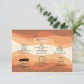 プロフェッショナルミニマルオレンジテラコッタケーキ気に サンキューカード (スタンド正面)