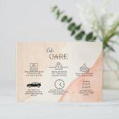 プロフェッショナルミニマルオレンジテラコッタケーキ気に サンキューカード (スタンド正面)