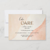 プロフェッショナルミニマルオレンジテラコッタケーキ気に サンキューカード (裏面)