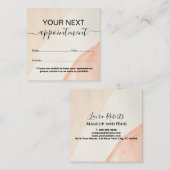 プロフェッショナルミニマルオレンジテラコッタボホアポイ 予約カード (正面/裏面)