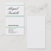 プロフェッショナルミニマルクラシカルト手書き 名刺 (正面/裏面)