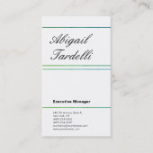 プロフェッショナルミニマルクラシカルト手書き 名刺 (正面)