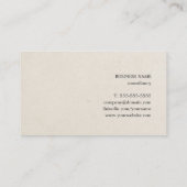 プロフェッショナルミニマルシンプルコンサルタント 名刺 (裏面)