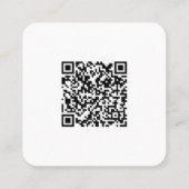 プロフェッショナルミニマルシンプルモダンカラフル スクエア名刺 (裏面)