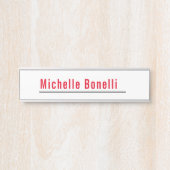 プロフェッショナルミニマルシンプルリスト白モダン平野 サインプレート (正面)