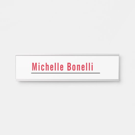 プロフェッショナルミニマルシンプルリスト白モダン平野 サインプレート (正面)