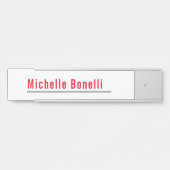 プロフェッショナルミニマルシンプルリスト白モダン平野 サインプレート (正面)