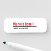 プロフェッショナルミニマルシンプルリスト白モダン平野 名札 (インサイチュ)