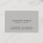 プロフェッショナルミニマルスタイリッシュシンプルテンプレート 名刺 (裏面)