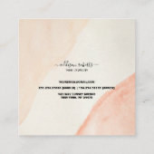 プロフェッショナルミニマルテラコッタボホジュエリー気に スクエア名刺 (裏面)