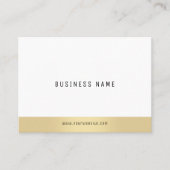 プロフェッショナルミニマルテンプレートエレガント金ゴールドクール 名刺 (正面)