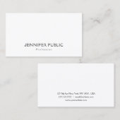 プロフェッショナルミニマルデザイン洗練された平野 名刺 (正面/裏面)