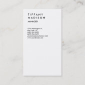 プロフェッショナルミニマルトレンディー スタイリッシュ 名刺 (正面)