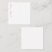 プロフェッショナルミニマルフェミニンピンク エンクロージャーカード (正面/裏面)