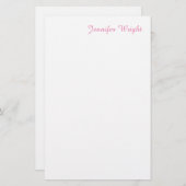 プロフェッショナルミニマルフェミニンピンク 便箋 (正面/裏面)