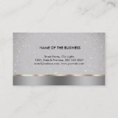 プロフェッショナルミニマルブエレガントラック・金ゴールド・ファイナンス 名刺 (裏面)