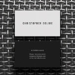 プロフェッショナルミニマルブラックライトグレーコンサルタント 名刺<br><div class="desc">シンプルカスタマイズ可能な名刺テンプレート。そしてエレガントカッコいいデザインどのプロフェッショナルにも最適なネットワークカード</div>