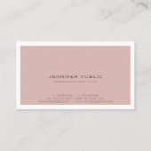 プロフェッショナルミニマルプレーンエレガントモダン 名刺 (裏面)