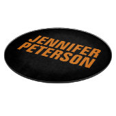 プロフェッショナルミニマルモダンはっきりしたオレンジブラック カッティングボード (角)