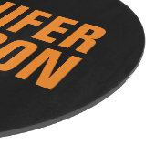 プロフェッショナルミニマルモダンはっきりしたオレンジブラック カッティングボード (角)