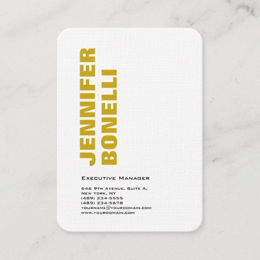 プロフェッショナルミニマルモダンはっきりした主義者 名刺 (正面)