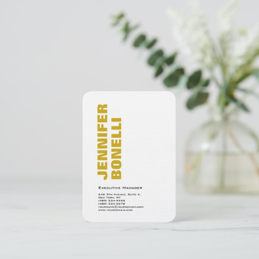 プロフェッショナルミニマルモダンはっきりした主義者 名刺 (スタンド正面)