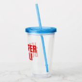 プロフェッショナルミニマルモダンはっきりした主義赤 アクリルタンブラー (左)