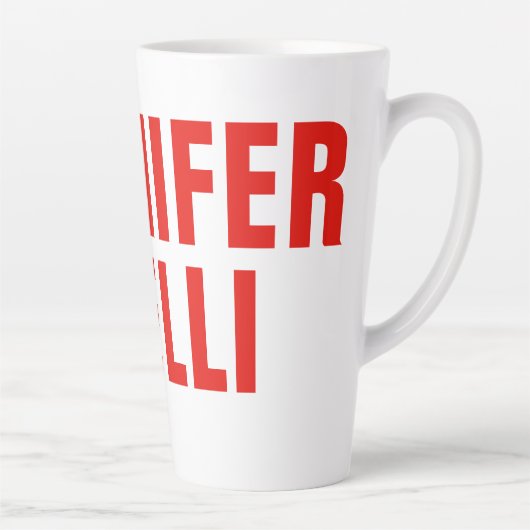 プロフェッショナルミニマルモダンはっきりした主義赤 カフェラテマグ (右)