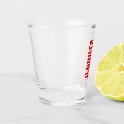 プロフェッショナルミニマルモダンはっきりした主義赤 ショットグラス (左)