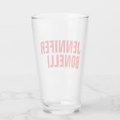 プロフェッショナルミニマルモダンはっきりした主義赤 タンブラーグラス (裏面)