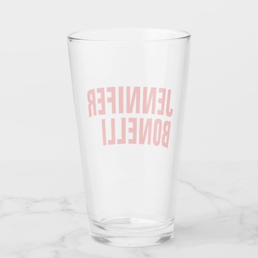 プロフェッショナルミニマルモダンはっきりした主義赤 タンブラーグラス (裏面)