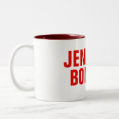 プロフェッショナルミニマルモダンはっきりした主義赤 ツートーンマグカップ (左)