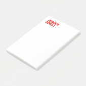 プロフェッショナルミニマルモダンはっきりした主義赤 ポストイット (アングル)