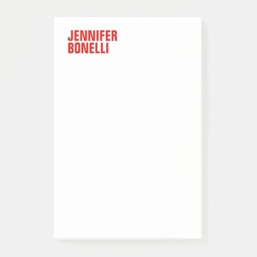 プロフェッショナルミニマルモダンはっきりした主義赤 ポストイット (正面)