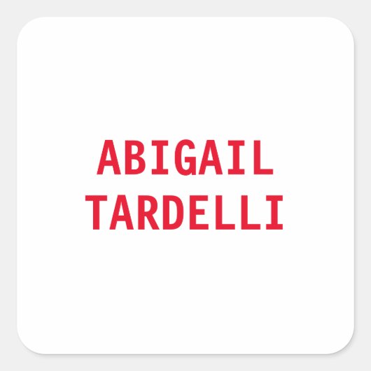 プロフェッショナルミニマルモダンカスタムム名 スクエアシール (正面)