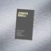 プロフェッショナルミニマルモダンスはっきりしたブラック マグネット名刺 (インサイチュ)