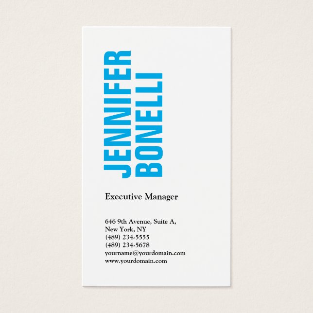 プロフェッショナルミニマルモダンスはっきりしたブルー (正面)