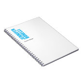 プロフェッショナルミニマルモダンスはっきりしたブルー ノートブック (右側)