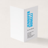 プロフェッショナルミニマルモダンスはっきりしたブルー 名刺 (外部)