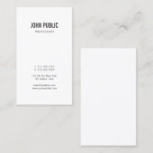 プロフェッショナルミニマルモダンスエレガントプレーン 名刺 (正面/裏面)