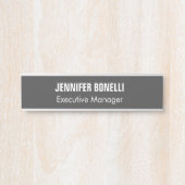 プロフェッショナルミニマルモダンスグレー サインプレート (正面)