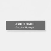 プロフェッショナルミニマルモダンスグレー サインプレート (正面)