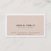 プロフェッショナルミニマルモダンススタイリッシュカラー 名刺 (正面)