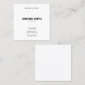 プロフェッショナルミニマルモダンデザインエレガント スクエア名刺 (正面/裏面)