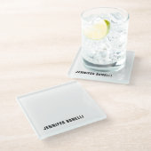 プロフェッショナルミニマルモダントレンディー名 ガラスコースター (アングル)