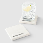 プロフェッショナルミニマルモダントレンディー名 ストーンコースター (横)