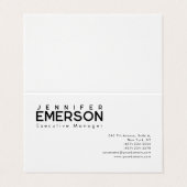 プロフェッショナルミニマルモダンム平原 名刺 (外部フラット)