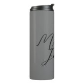 プロフェッショナルミニマルモダンム手書き名 タンブラー (回転左)