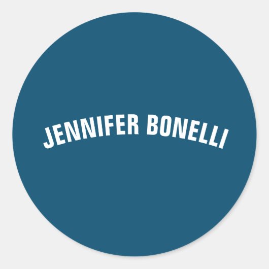 プロフェッショナルミニマルモダンム海ブルー ラウンドシール (正面)